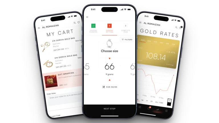 Al Romaizan Custom App Screens
