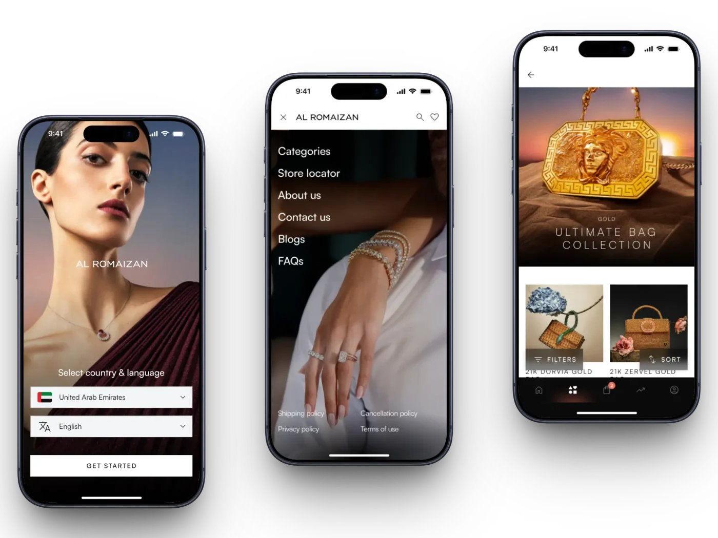Al Romaizan Multiple App Screens