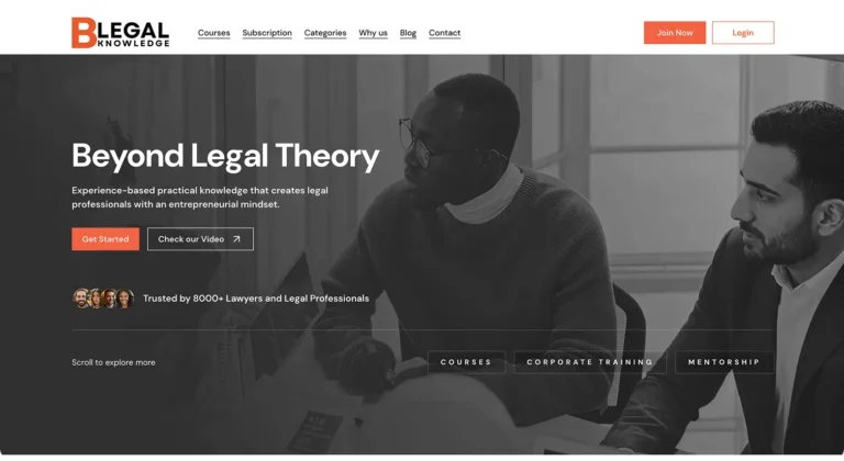 B Legal Knowledge UAE Homepage