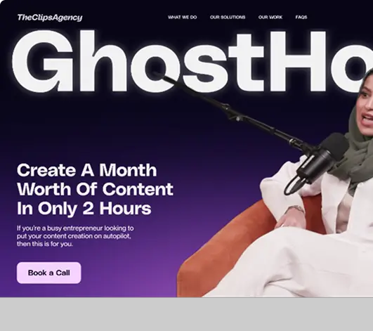 The Clips Agency Homepage