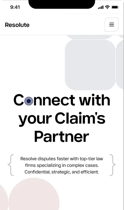 Resolut UAE Mobile homepage